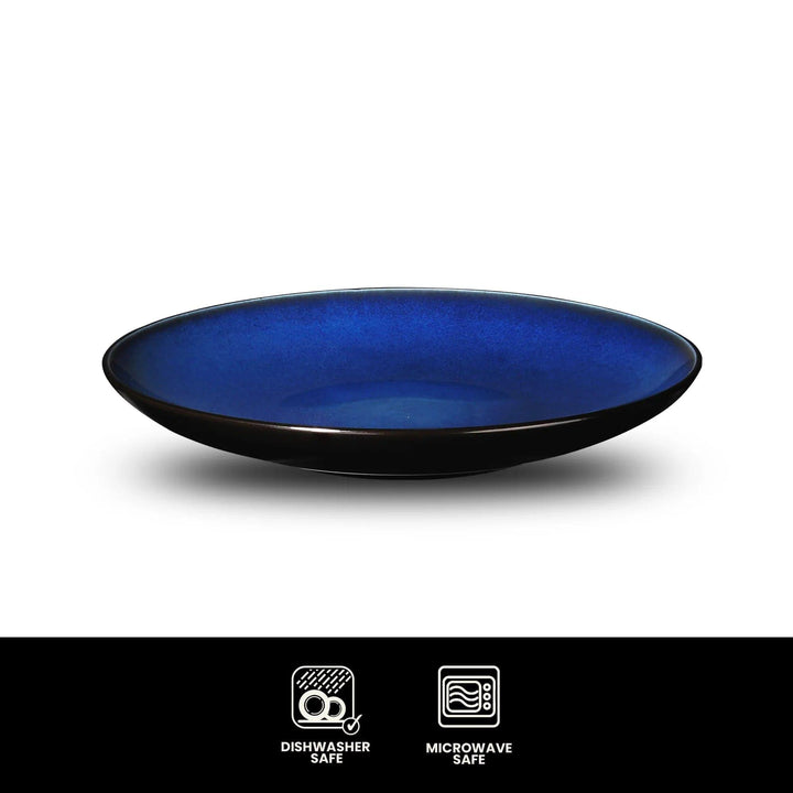 Don Bellini Mirage 8.25"/21cm Black Round Porcelain Plate - HorecaStore