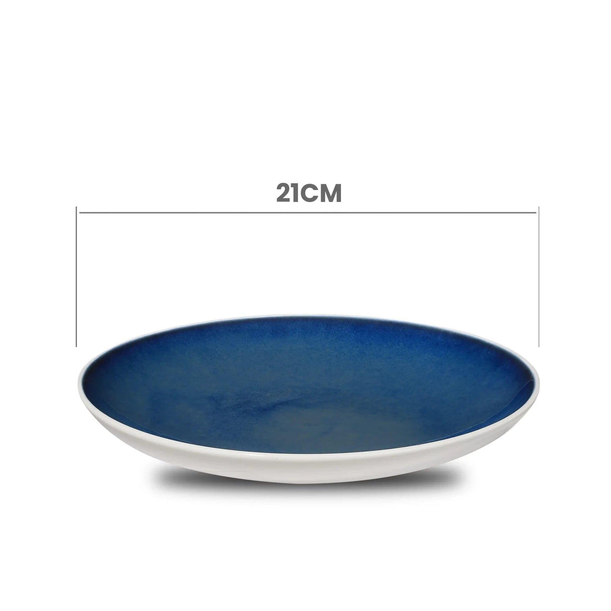 Don Bellini Mirage 8.25"/21cm White Round Porcelain Plate - HorecaStore