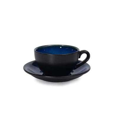 Don Bellini Mirage 8.5oz/25cl Black Round Porcelain Cup