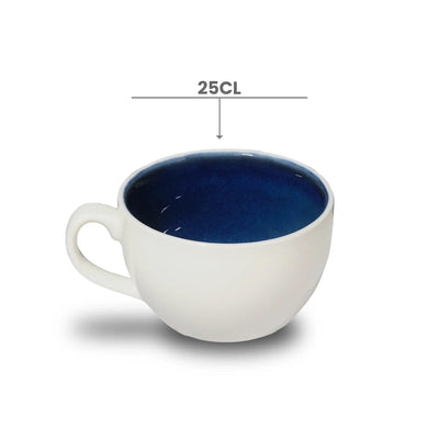 Don Bellini Mirage 8.5oz/25cl White Round Porcelain Cup - HorecaStore