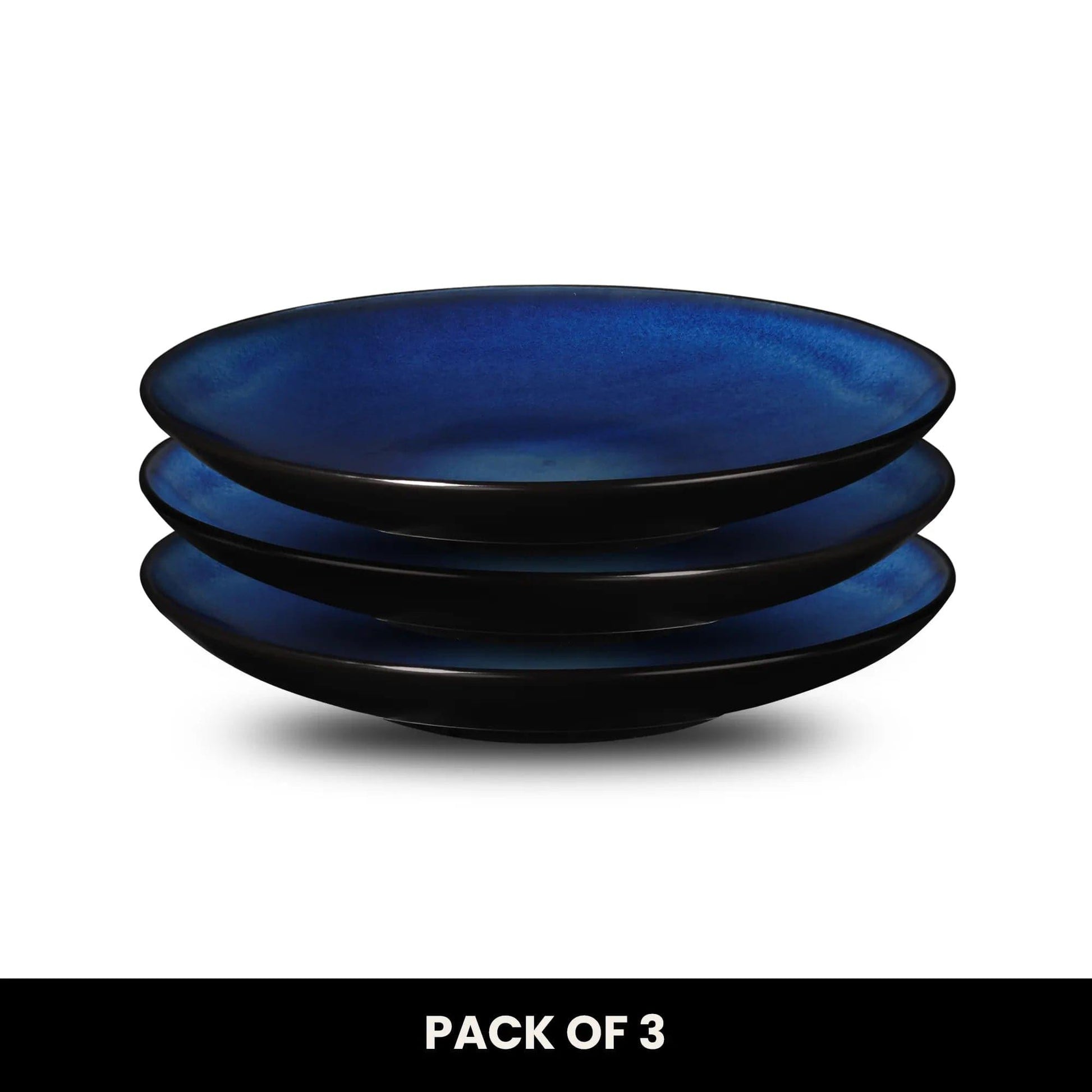 Don Bellini Mirage 9.25"/23cm Black Round Porcelain Plate