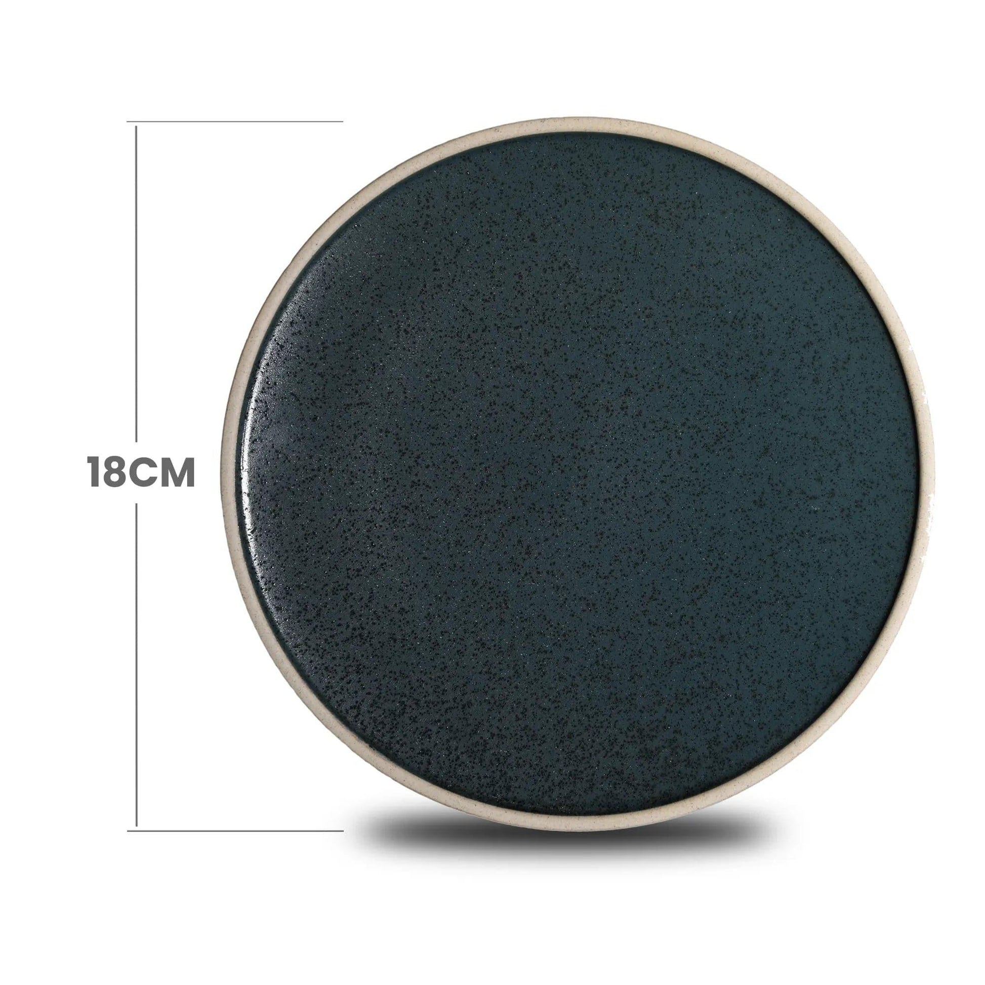 Don Bellini Night & Day 7"/18cm Midnight Blue Round Porcelain Deep Plate - HorecaStore