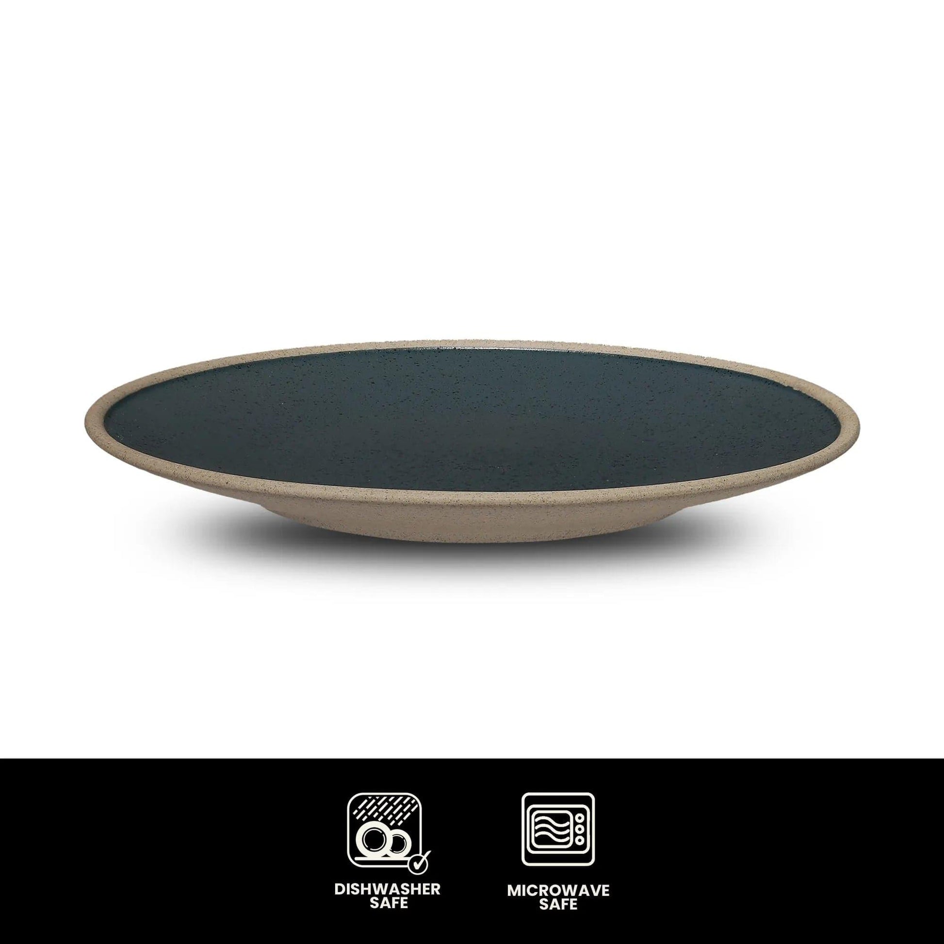 Don Bellini Night & Day 10.25"/26cm Midnight Blue Round Porcelain Plate - 5/Case