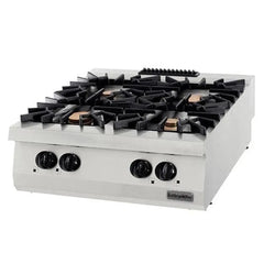 Empero 53002 Gas Cooker 4 Burner Over Bench L 80 x W 70 x H 28 cm