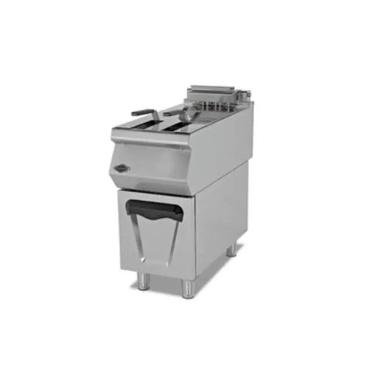 Empero Gas Fryer With Cupboard 24 L, L 40 x W 90 x H 85 cm, Thermostatic Control, Stainless Steel Finish