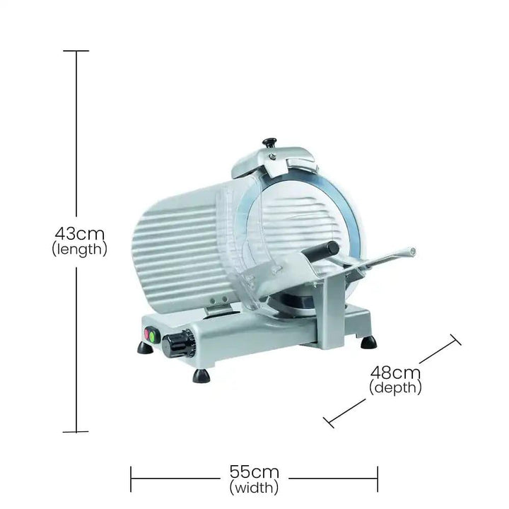 Fimar Aluminium Casting Electric 180W AFECO300235M Slicing Machine For Cold Cuts 1 Phase, 53 X 48 X 43 cm   HorecaStore