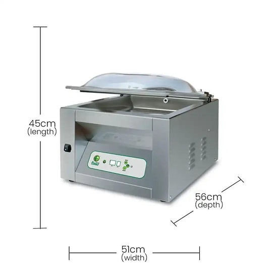 Fimar Stainless Steel Electric 1100W CAM400E23M Chamber Vacuum Packers ECO 1Phase, 51 X 56 X 45 cm   HorecaStore