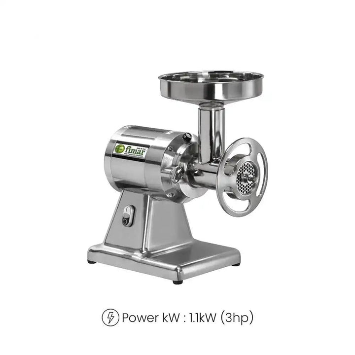 Fimar Stainless Steel Electric 1100W TR22TEQ0I405T Meat Mincer 3 Phase, 41 X 31 X 52 cm   HorecaStore