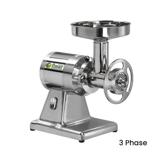 Fimar Stainless Steel Electric 1100W TR22TEQ0I405T Meat Mincer 3 Phase, 41 X 31 X 52 cm   HorecaStore