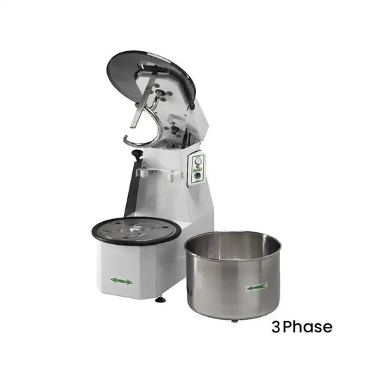 Fimar Stainless Steel Electric 1500W IM38CN405T Spiral Kneader Dough Mixer With Liftable Head, And Removable 42L Bowl 3 Phase, 80 X 48 X 73 cm   HorecaStore