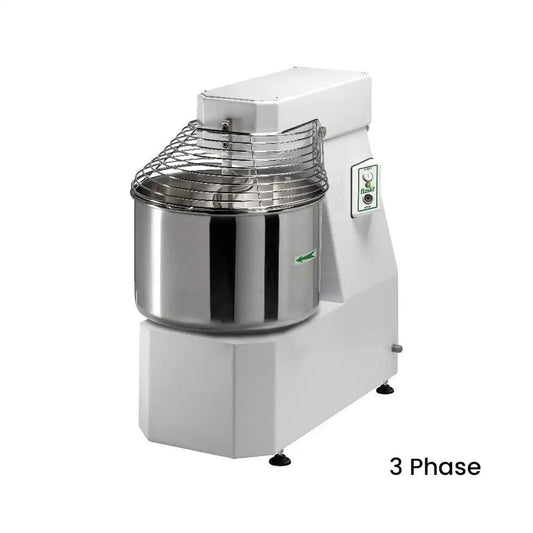 Fimar Stainless Steel Electric 2200W IM50SN405T Spiral Kneader Dough Mixer With Fixed Head, 62L Bowl 3 Phase, 92 X 53 X 92 cm   HorecaStore