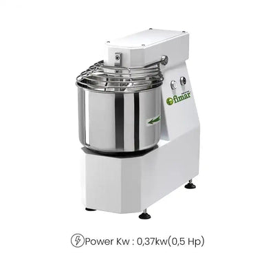 Fimar Stainless Steel Electric 370W IM7SNG235M Spiral Kneader Dough Mixer With Fixed Head, And 10L Bowl 1 Phase, 56 X 28 X 57 cm   HorecaStore