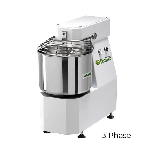 Fimar Stainless Steel Electric 370W IM7SNG405T Spiral Kneader Dough Mixer With Fixed Head, And 10L Bowl 3 Phase, 56 X 28 X 57 cm   HorecaStore