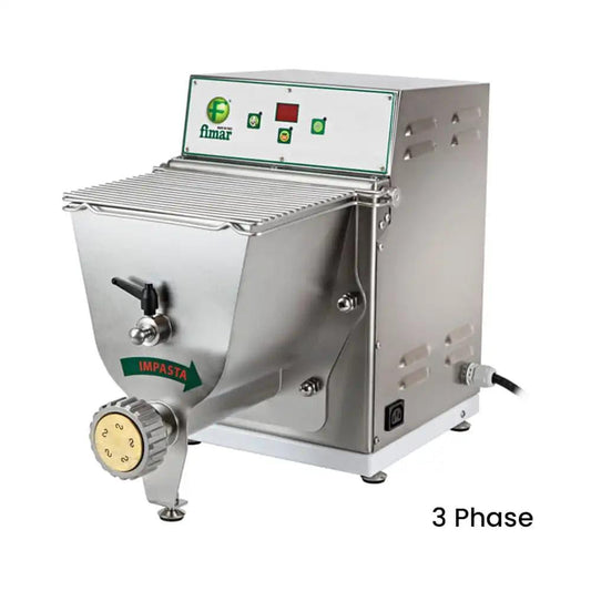 Fimar Stainless Steel Electric 370W PF25E405T, 2kg Pasta Making and Processing Machine 3 Phase, 30 X 55 X 43 cm   HorecaStore