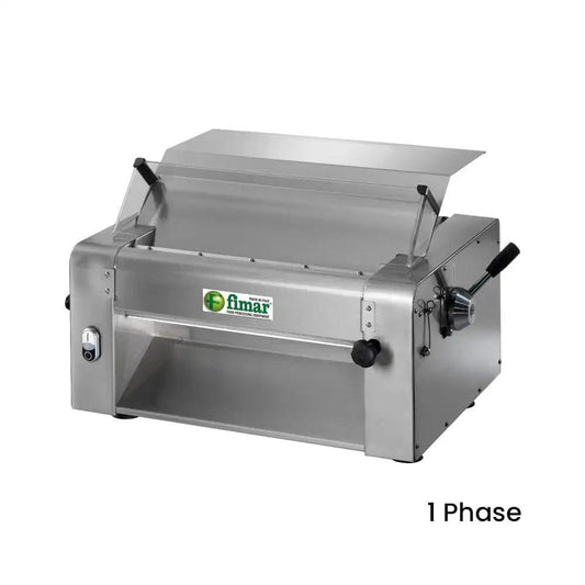 Fimar Stainless Steel Electric 370W SFSI32023050TM Pasta And Pizza Dough Roller Machine 1 Phase, 58 X 48 X 40 cm   HorecaStore
