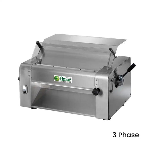 Fimar Stainless Steel Electric 370W SFSI52040050T, Pasta And Pizza Dough Roller Machine 3 Phase, 78 X 48 X 40 cm   HorecaStore
