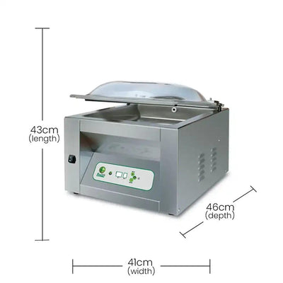 Fimar Stainless Steel Electric 750W CAM300E23M Chamber Vacuum Packers ECO 1Phase, 41 X 46 X 43 cm   HorecaStore