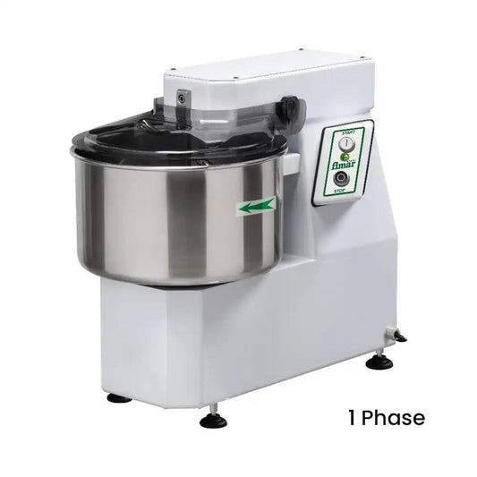 Fimar Stainless Steel Electric 750W IM12SN235M Spiral Kneader Dough Mixer With Fixed Head, And 16L Bowl 1 Phase, 65 X 35 X 60 cm   HorecaStore