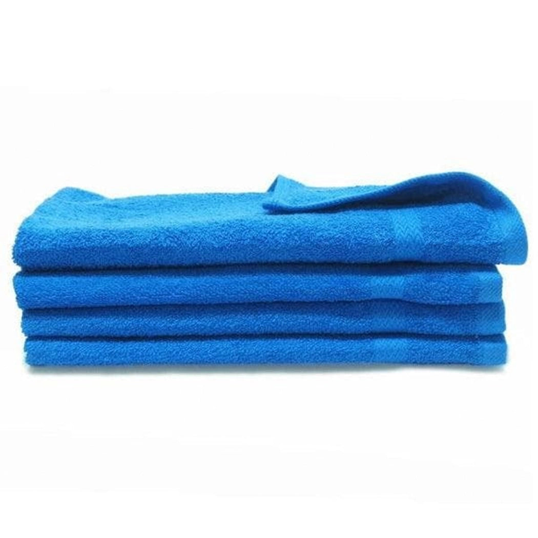 Fit Gym Towel 100% Cotton, 600 GSM, 40 x 70 cm Highly Absorbent & Quick Dry, Color Blue, Pack of 12