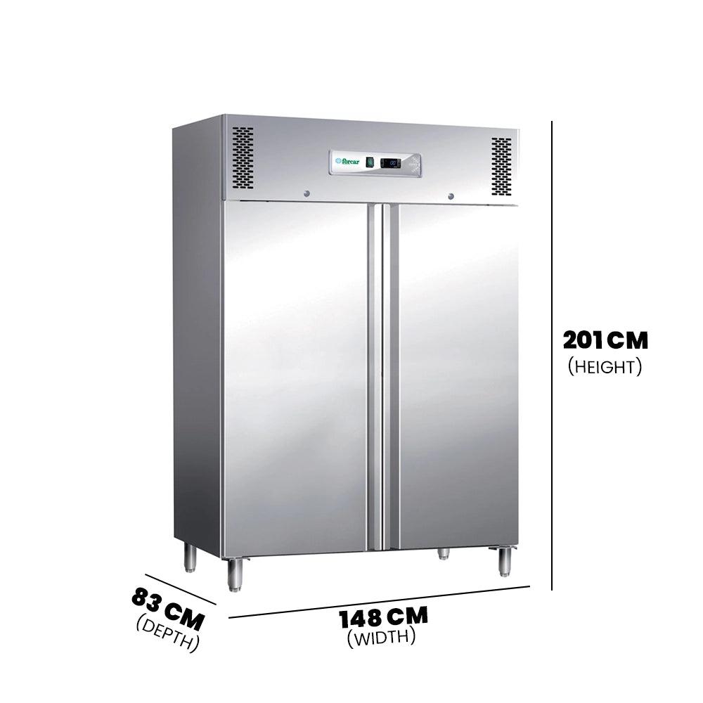 Forcar G-GN1410BT Double Door Vantilated Upright Freezer 1325 Liter 730W - HorecaStore