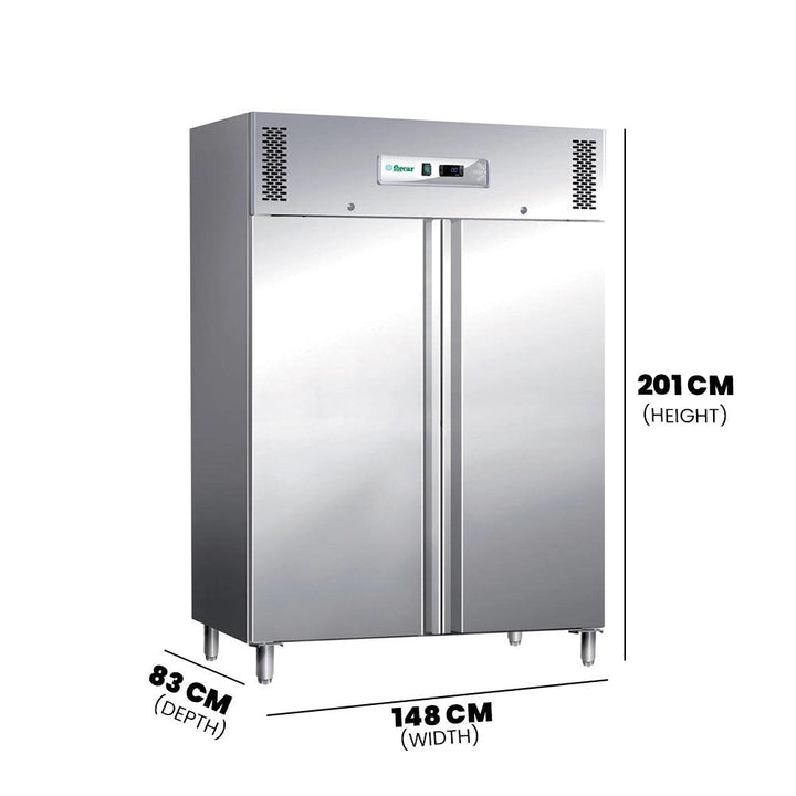 Forcar G-GN1410TN Double Door Ventilated Upright Chiller 1325 Liter 320W - HorecaStore