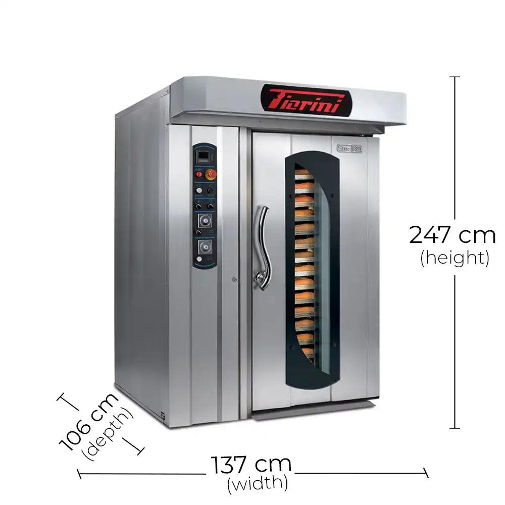 Forni Forini Diesel Small Rack Oven, 120,000 BTU, 400V / 50Hz / 3 Phase, 137 x 106 x 204 cm - HorecaStore