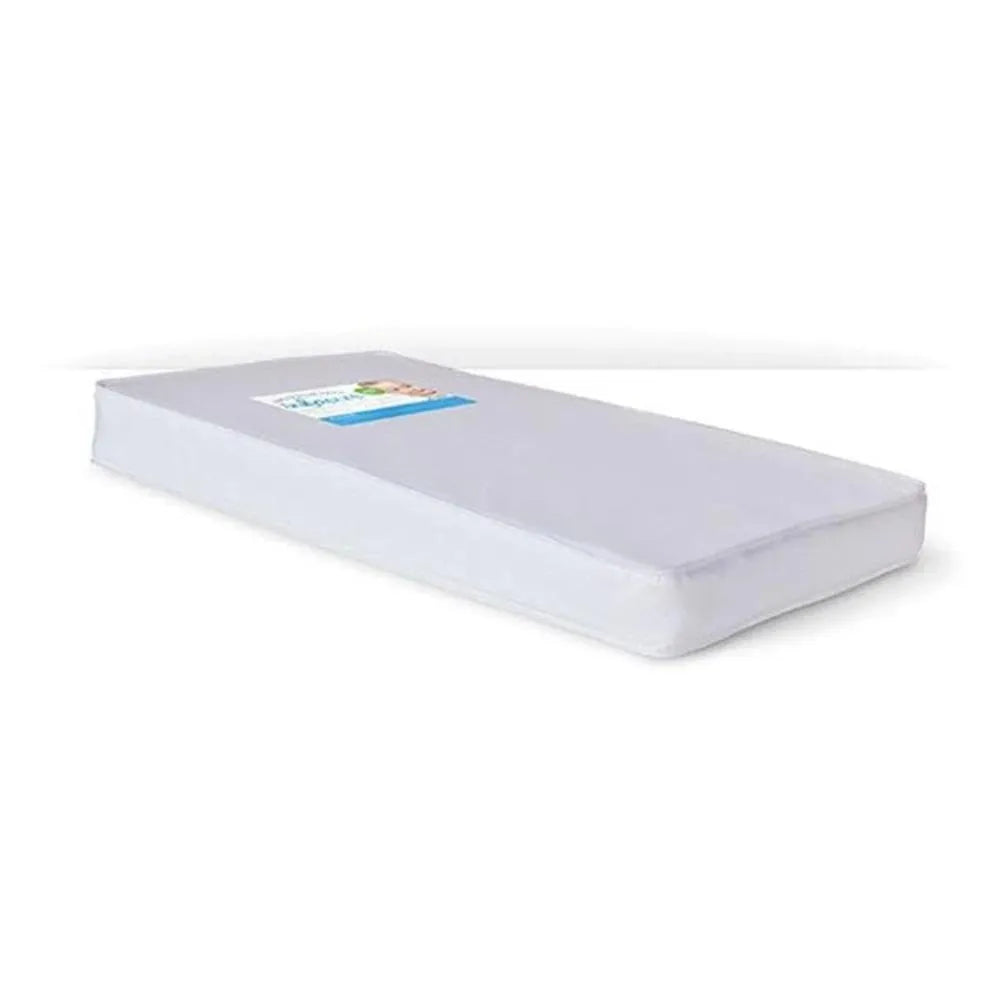 Crib Mattress 4" Inch For Compact Size Crib, Color White - Foundations USA