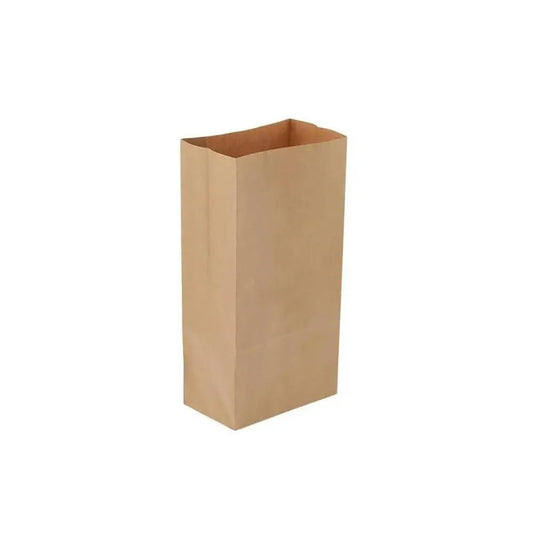 Free Plastik FPD1023 Paper Square Bottom Paper Bags 500pcs, 12 X 7.5 X 24 cm