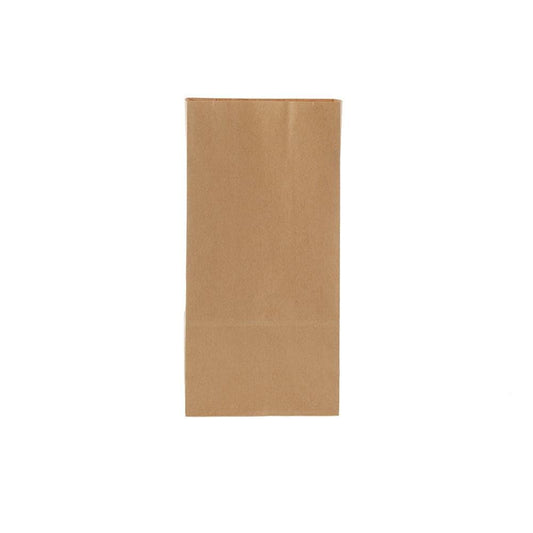 Free Plastik FPD1023 Paper Square Bottom Paper Bags 500pcs, 12 X 7.5 X 24 cm - HorecaStore