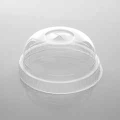 Free Plastik FPD1032 Dome Lid With Hole For 12/14/16 oz  PET Juice Cup, Ø9 cm