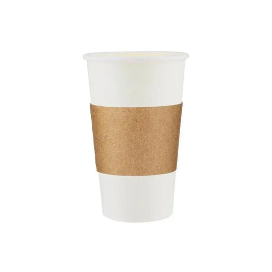 Free Plastik FPD1035 Sleeves For 12/16 oz Paper Cups 1000pcs, W13 X H7 cm