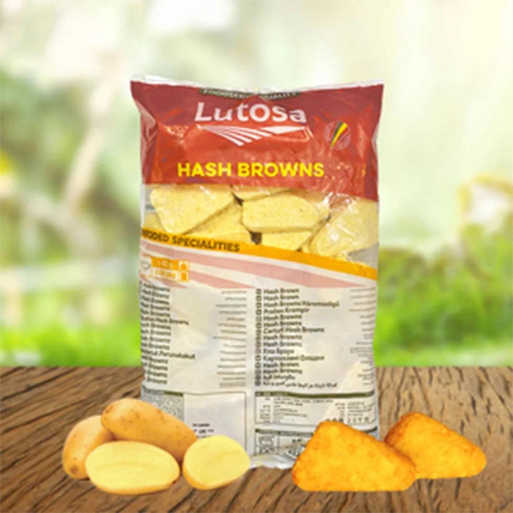 Lutosa Frozen Hash Brown Potato 4 x 2.5 Kgs   HorecaStore