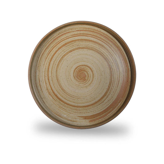 Furtino England Desert 10"/25cm Round Porcelain Walled Plate - HorecaStore