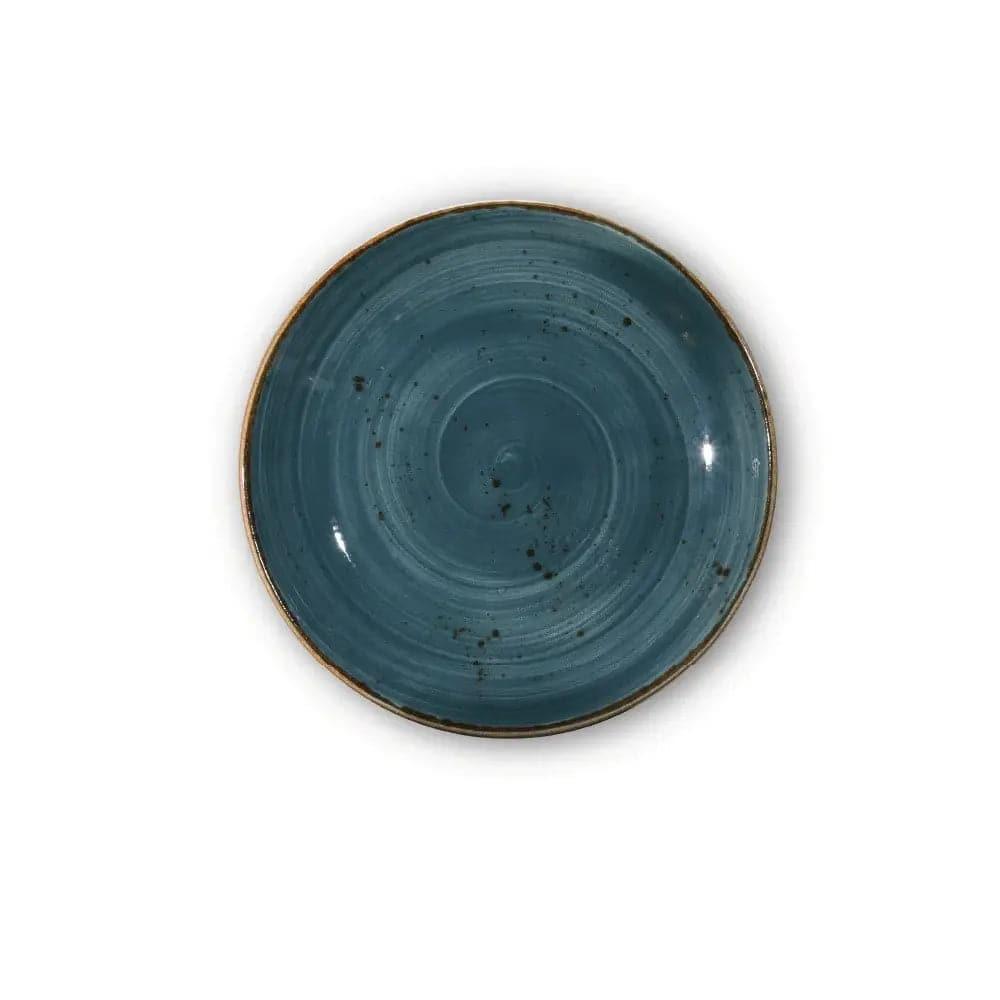 Furtino England Exotic 9"/23cm Blue Porcelain Coupe Bowl