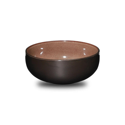 Furtino England Festive 5.9"/15cm Almond Grey Stoneware Round Bowl - HorecaStore