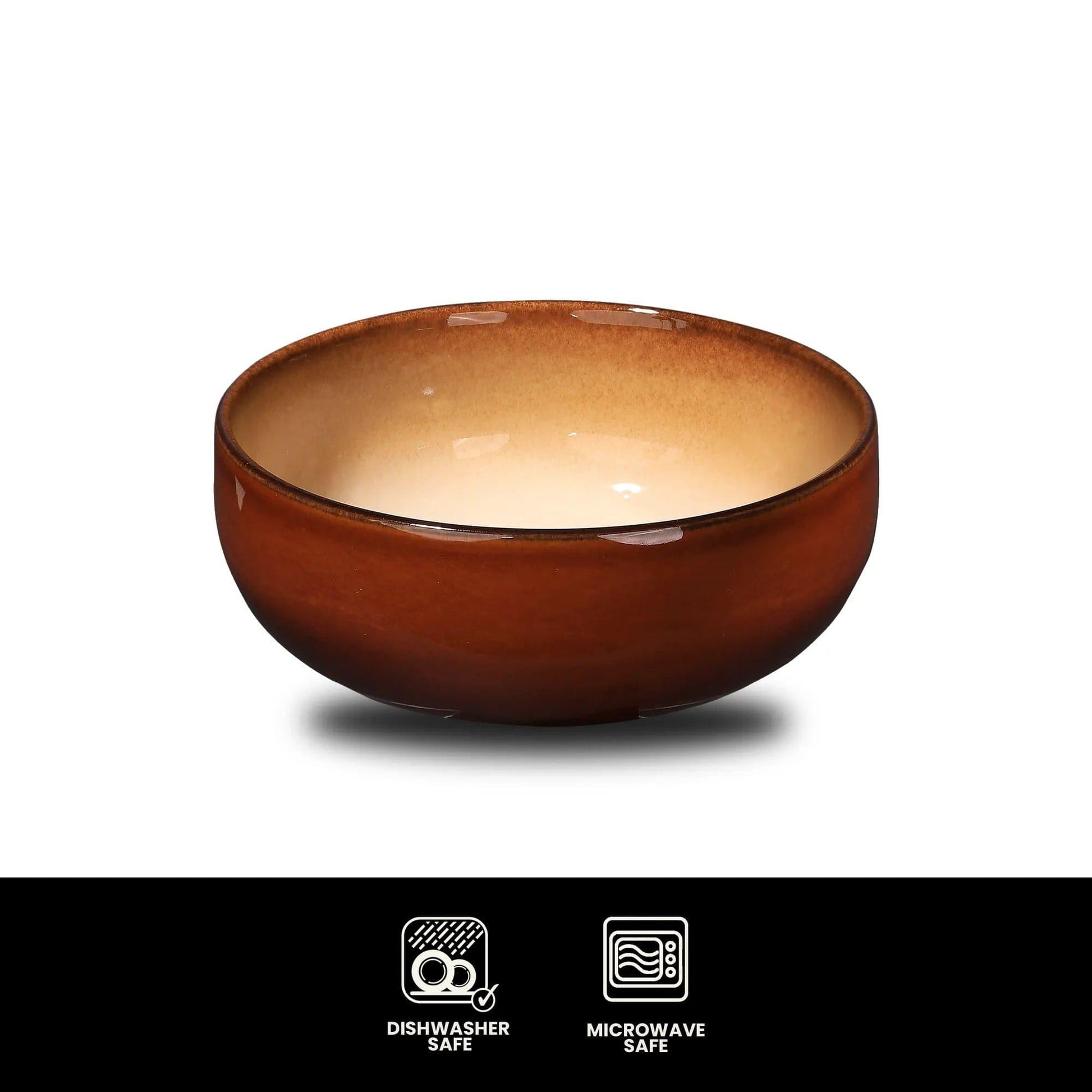 Furtino England Festive 5.9"/15cm Honey Stoneware Round Bowl - HorecaStore