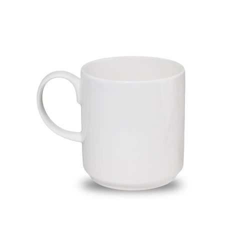 Furtino England Finesse 10oz/30cl White Stackable Porcelain Mug