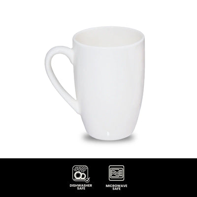 Furtino England Finesse 11.8oz/35cl White Porcelain Mug - HorecaStore