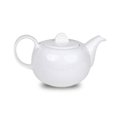 Furtino England Finesse 13.5oz/40cl White Round Porcelain Tea Pot