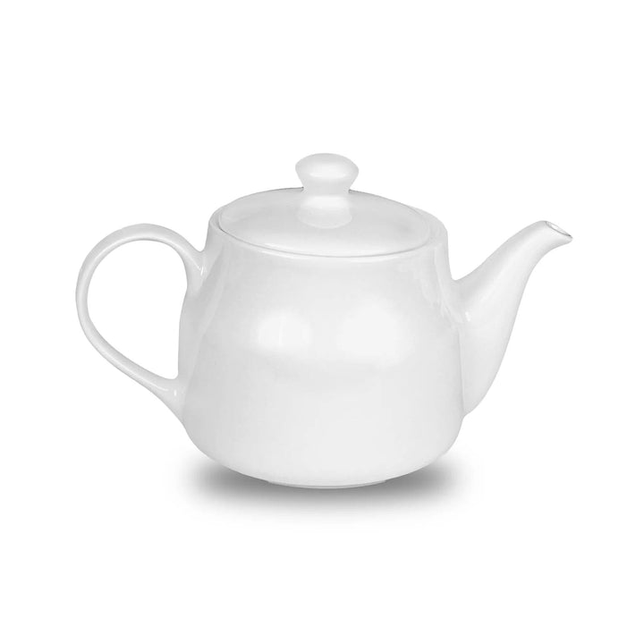 Furtino England Finesse 23.5oz/70cl White Round Porcelain Coffee Pot - HorecaStore