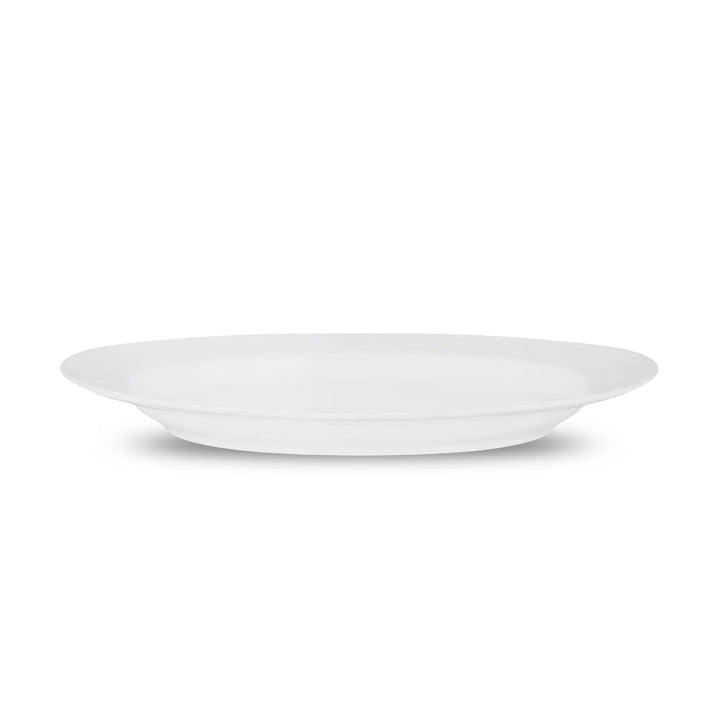 Furtino England Finesse 12"/31cm White Oval Porcelain Coupe Platter - HorecaStore