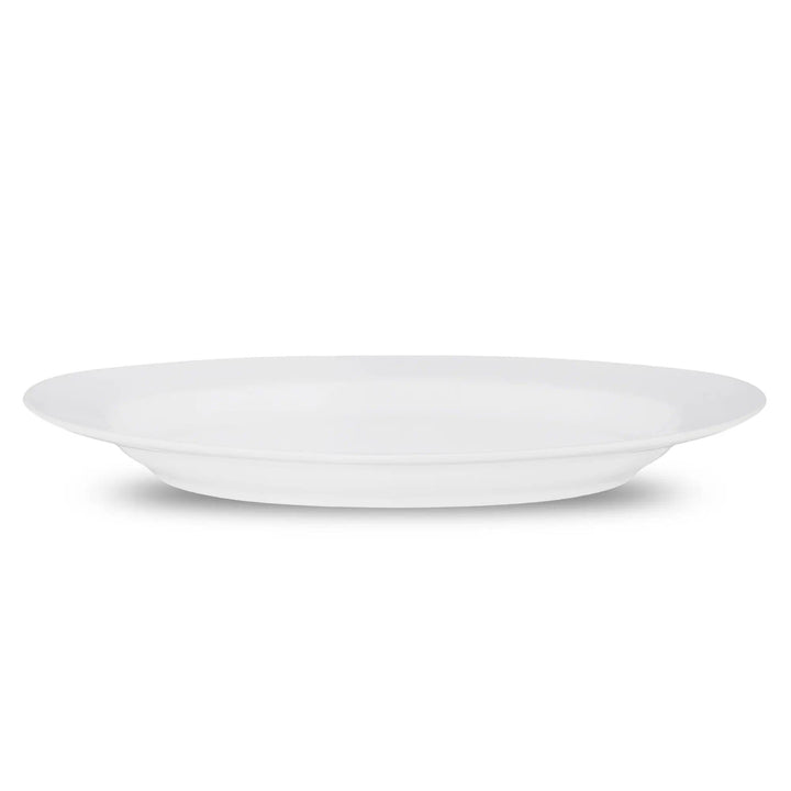 Furtino England Finesse 15"/36cm White Oval Porcelain Platter - HorecaStore