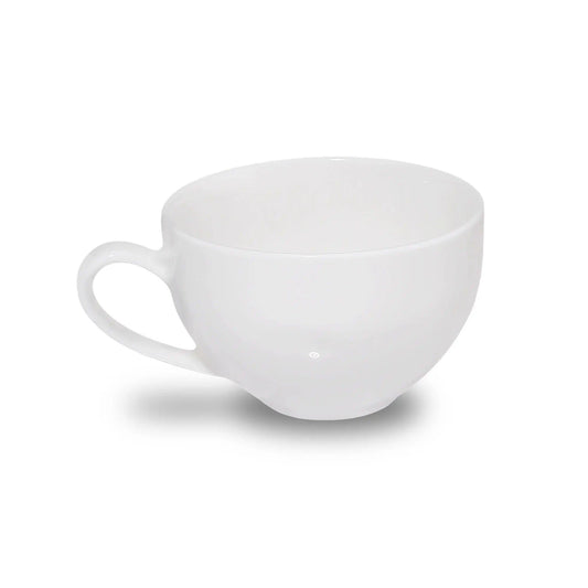 Furtino England Finesse 3oz/9cl White Round Porcelain Espresso Cup - HorecaStore