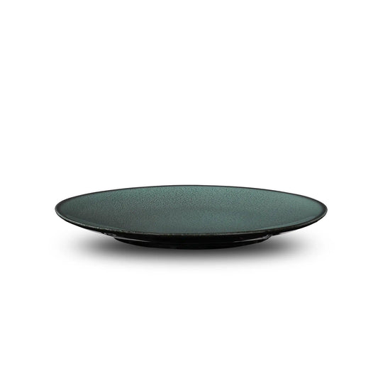 Furtino England Impression Sage Green 17cm/6.6" Porcelain Round Coupe Plate - HorecaStore