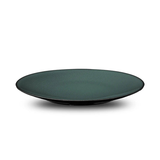 Furtino England Impression Sage Green 22cm/8.6" Porcelain Round Coupe Plate - HorecaStore