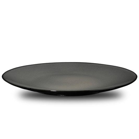 Furtino England Impression Smoke 11"/28cm Porcelain Round Coupe Plate - HorecaStore