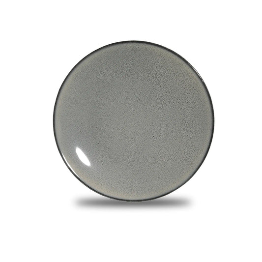 Furtino England Impression Smoke 9.8"/25cm Porcelain Round Coupe Deep Plate - HorecaStore
