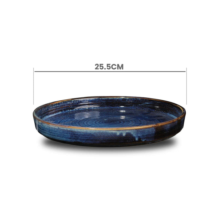 Furtino England Midnight Blue 10"/25.5cm Porcelain Round Plate - HorecaStore