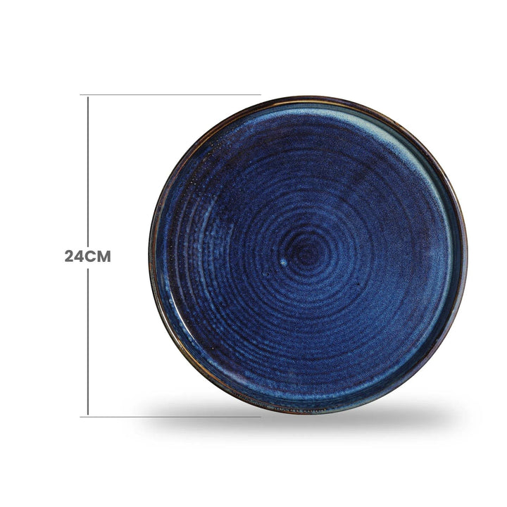 Furtino England Midnight Blue 9.5"/24cm Porcelain Round Deep Plate - HorecaStore