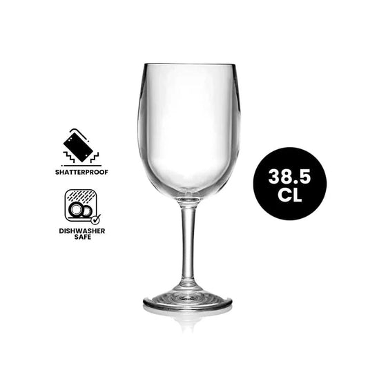 Furtino Polycarbonate Red Wine Glass, 38.5 cl, Pack of 6